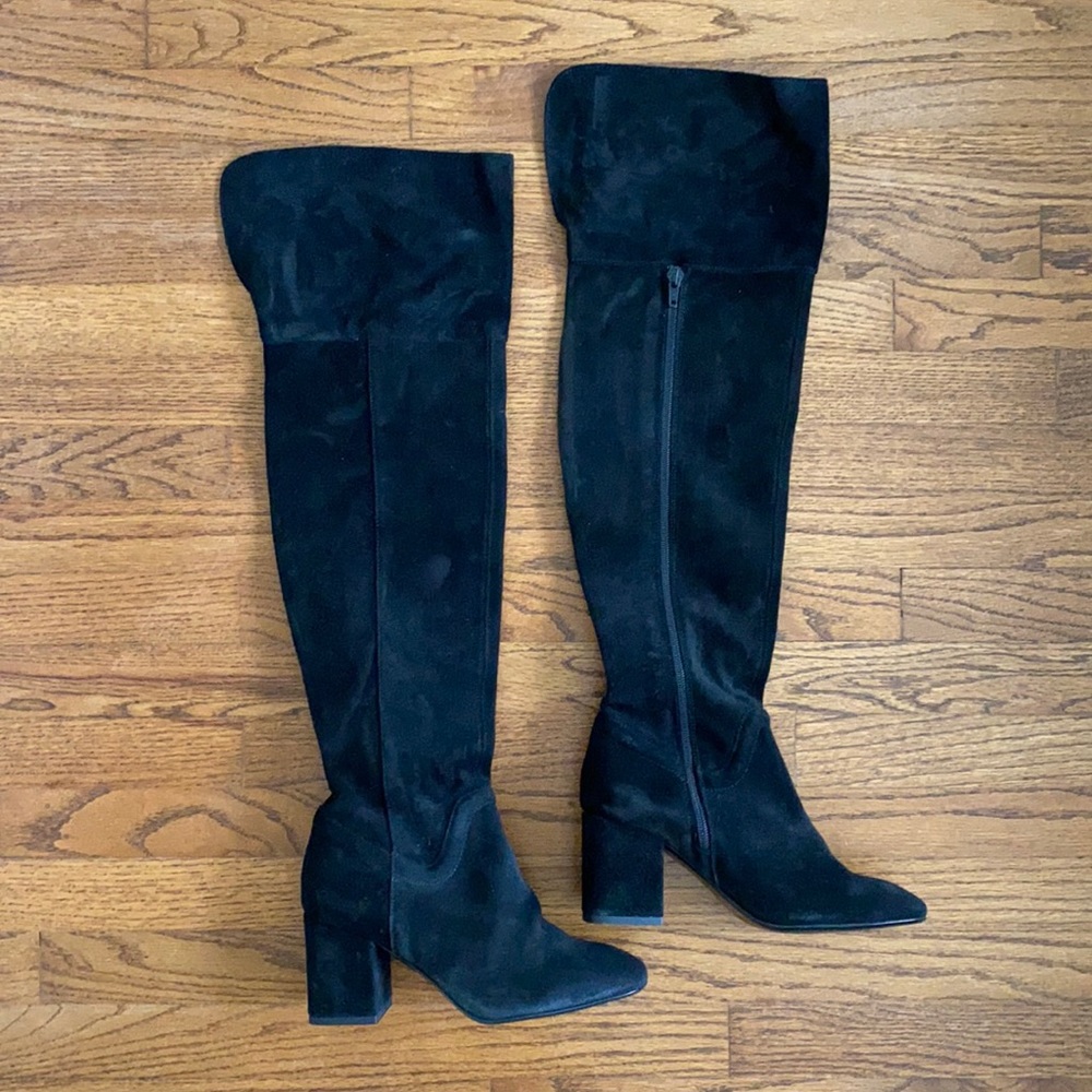 Zara Trafuluc Brand Suede Tall Shaft Boots